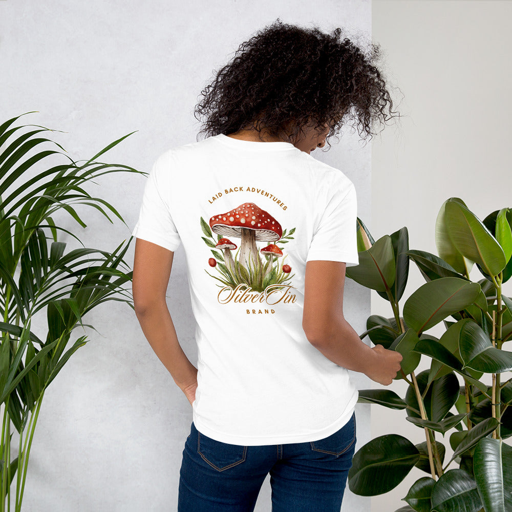 SilverTin Mushroom Laid Back Adventures Unisex Tee