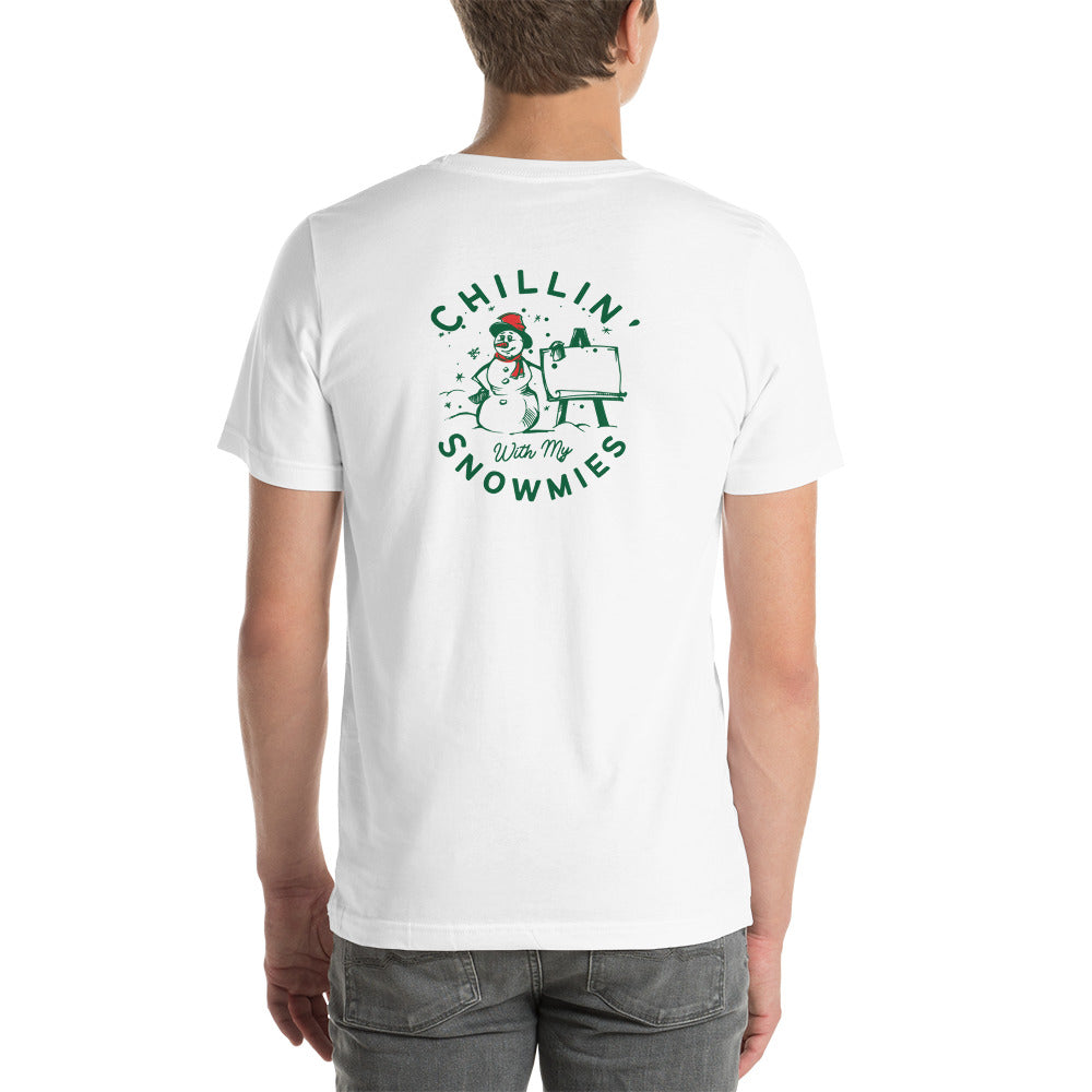 Christmas Chillin' Snowman Bella Canvas Unisex T-Shirt