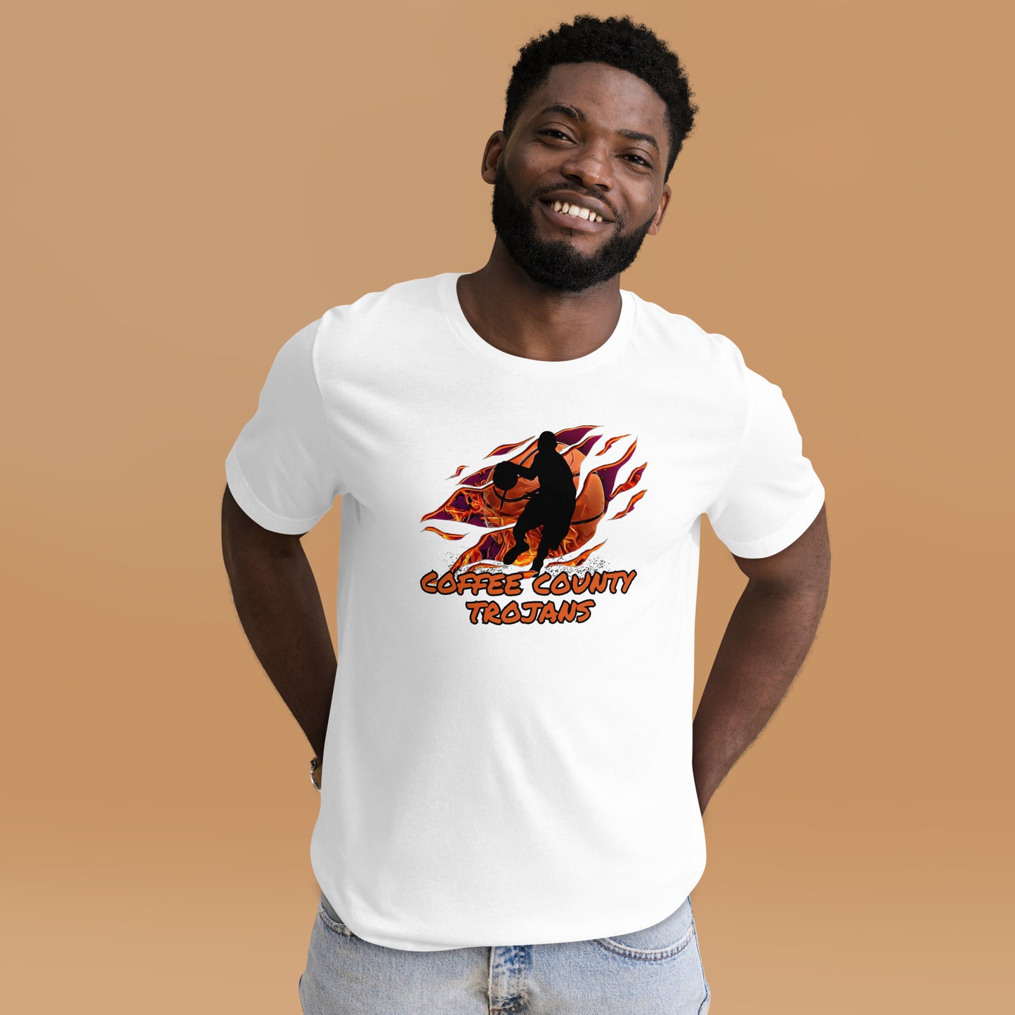 Coffee County Trojan Basketball Bella Canvas Unisex T-Shirt