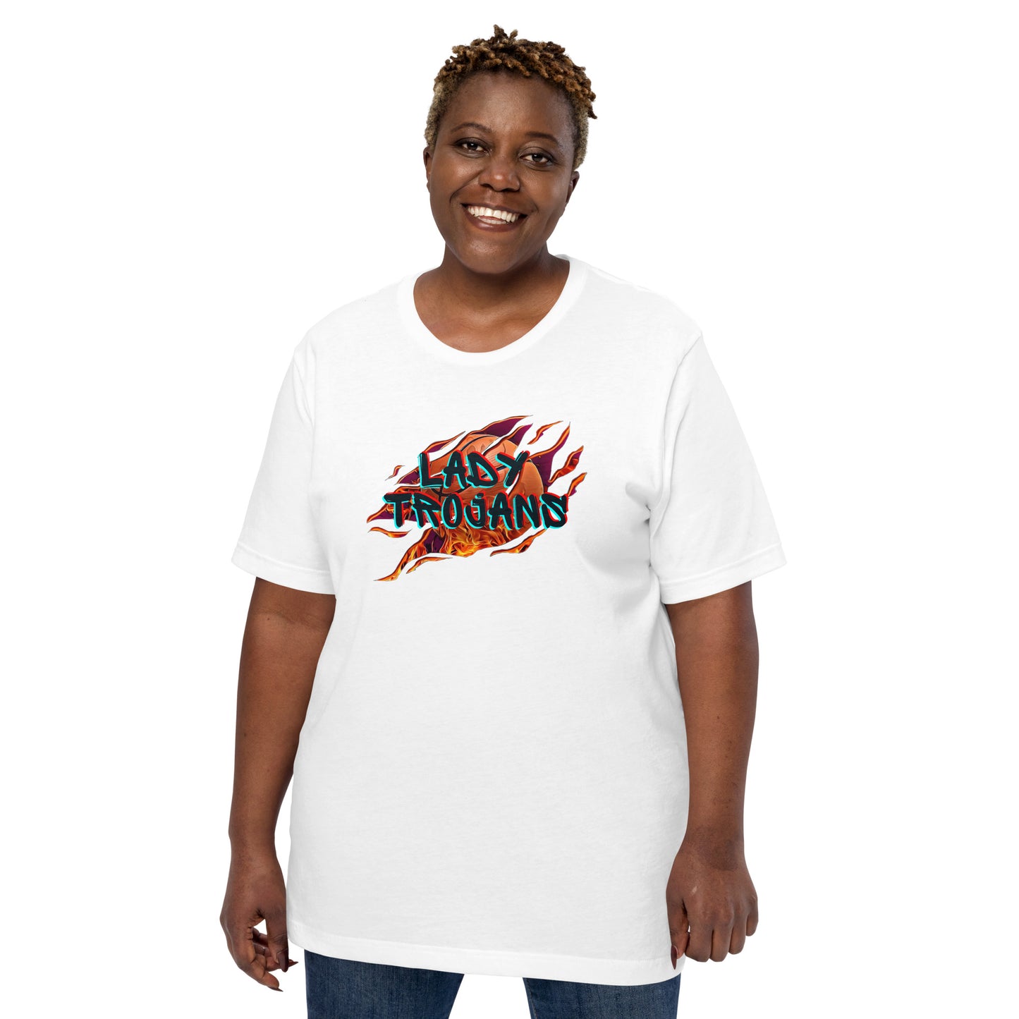 Lady Trojans Basketball Bella Canvas Unisex T-Shirt