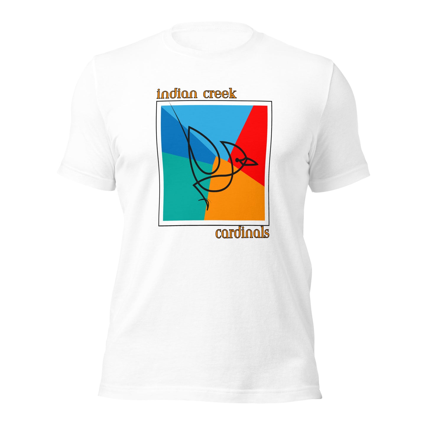 Indian Creek Cardinals Bella Canvas Unisex School T-Shirt