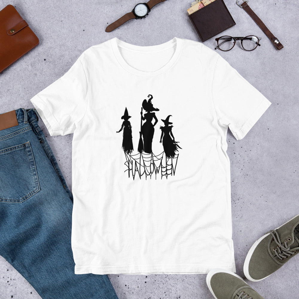 Halloween Three Witches Bella Canvas Unisex Tee