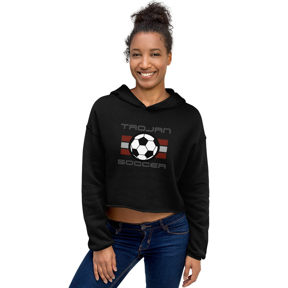 Trojan Soccer Cropped Hoodie