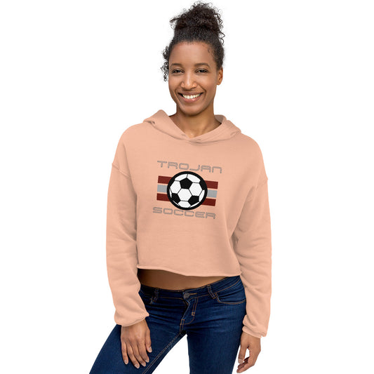 Trojan Soccer Cropped Hoodie