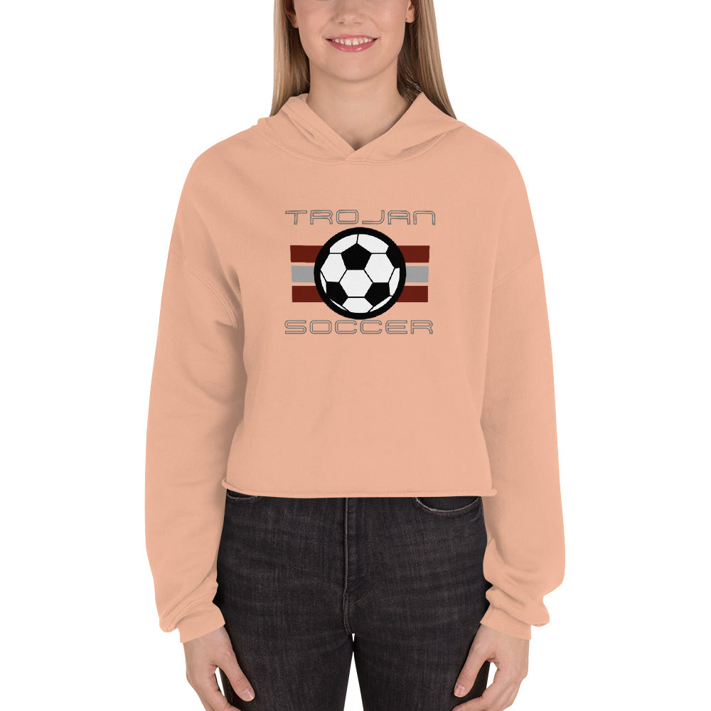 Trojan Soccer Cropped Hoodie