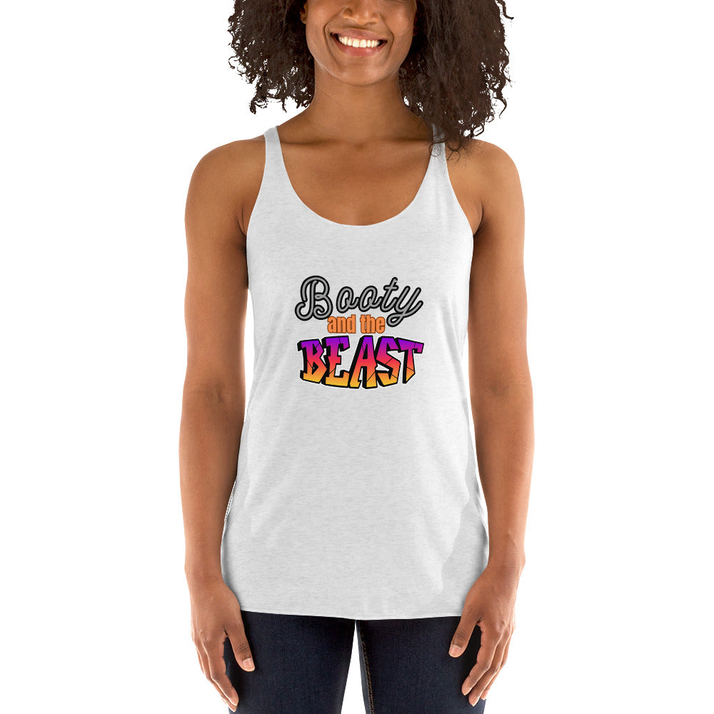 Crossfit Team Name Booty and the Beast Women's Racerback Tank