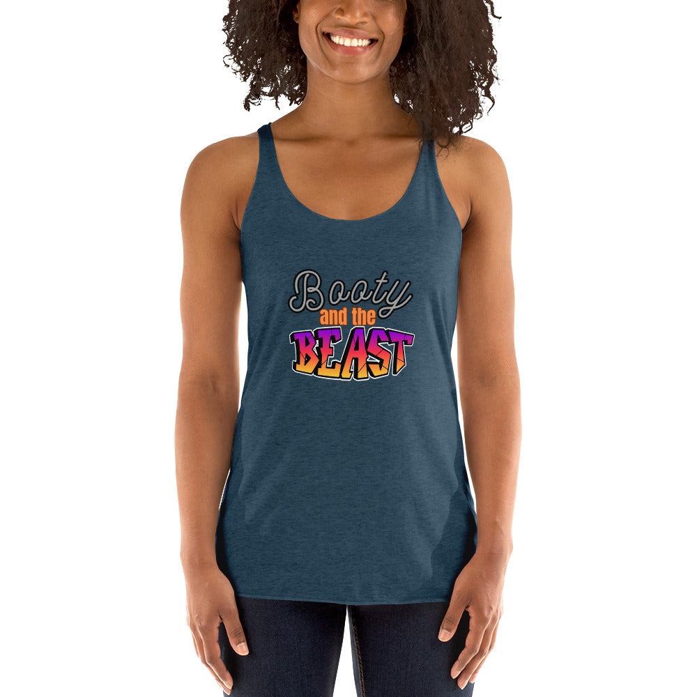 Crossfit Team Name Booty and the Beast Women's Racerback Tank