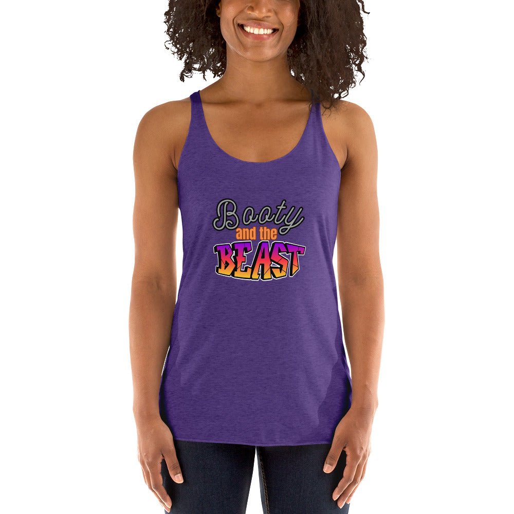 Crossfit Team Name Booty and the Beast Women's Racerback Tank