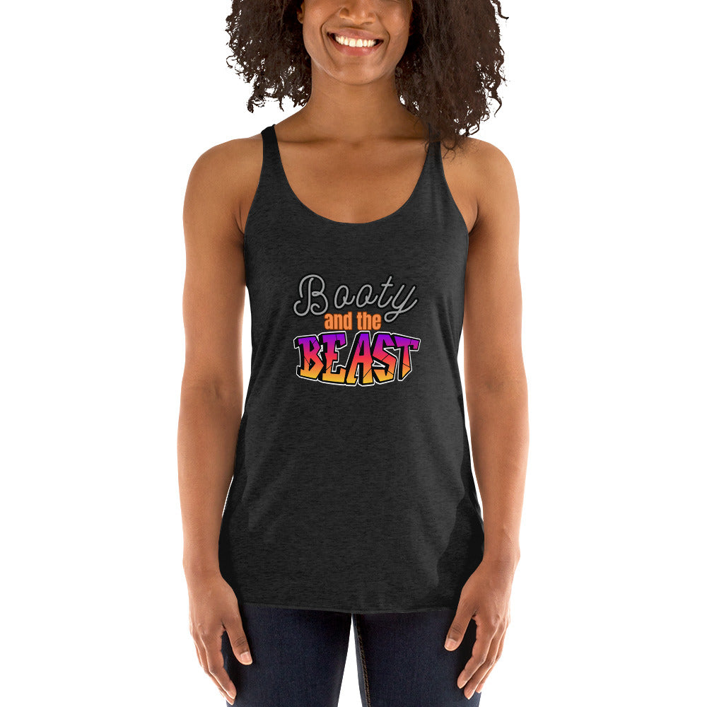 Crossfit Team Name Booty and the Beast Women's Racerback Tank