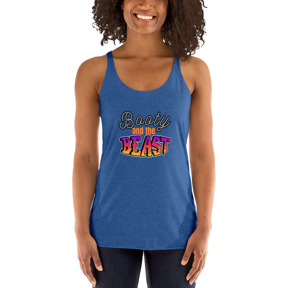 Crossfit Team Name Booty and the Beast Women's Racerback Tank