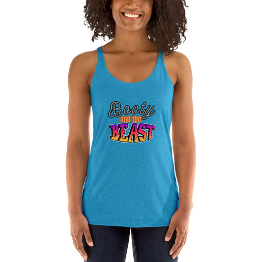 Crossfit Team Name Booty and the Beast Women's Racerback Tank