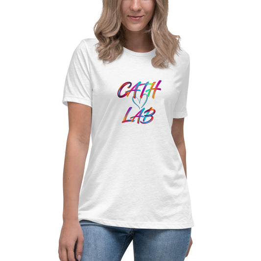 Cath Lab Women's Relaxed Healthcare T-Shirt