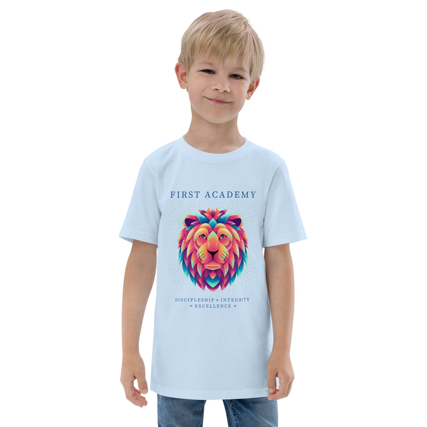 Youth School First Academy Lions Jersey T-Shirt